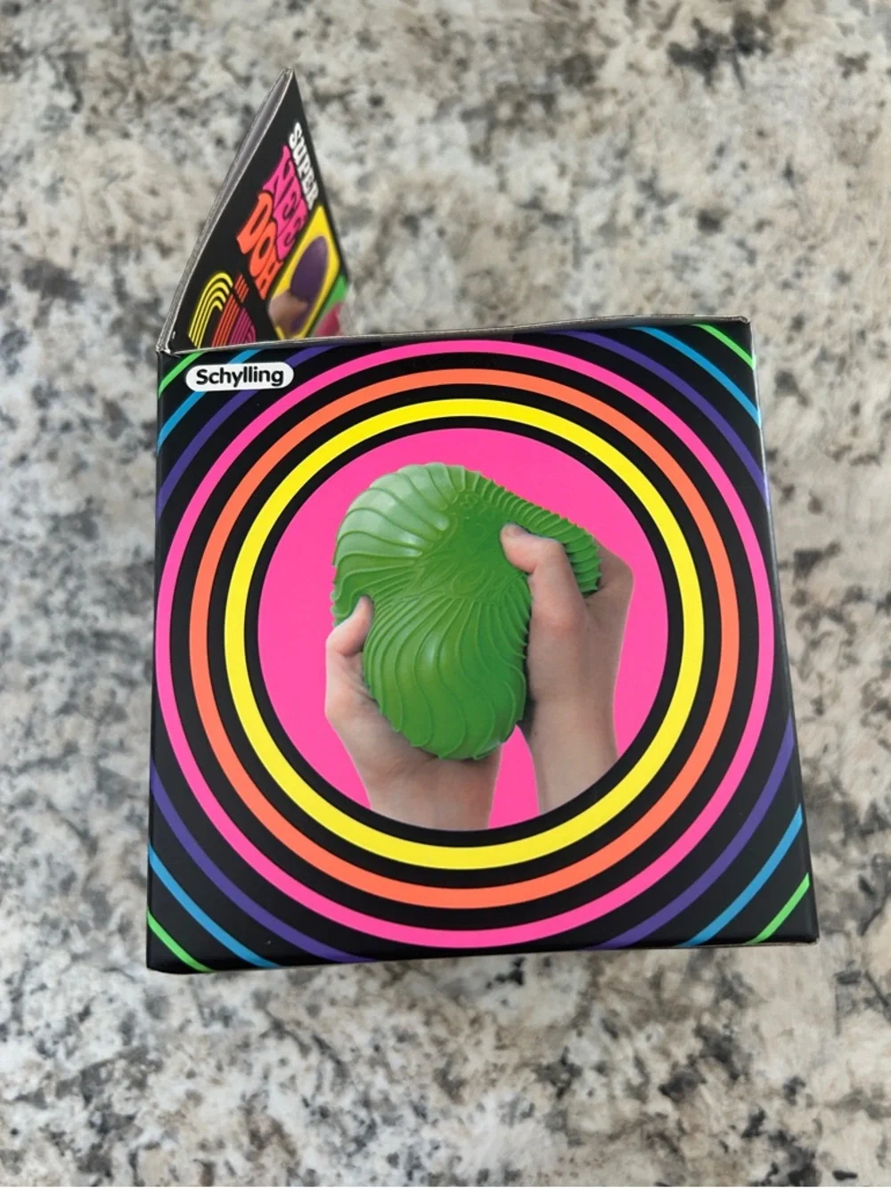 Super NeeDoh Ripples Schylling Needoh Orange Squishy Toy Fidget Ball - Picture 5 of 6
